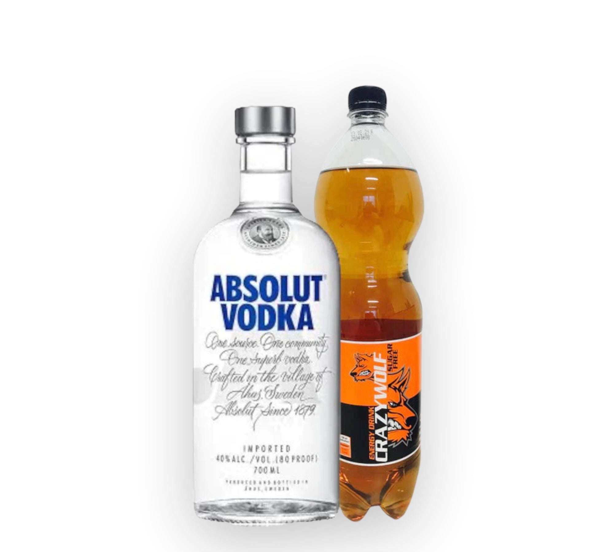 Absolut Vodka 0.7l + Energy Drink 1.5l