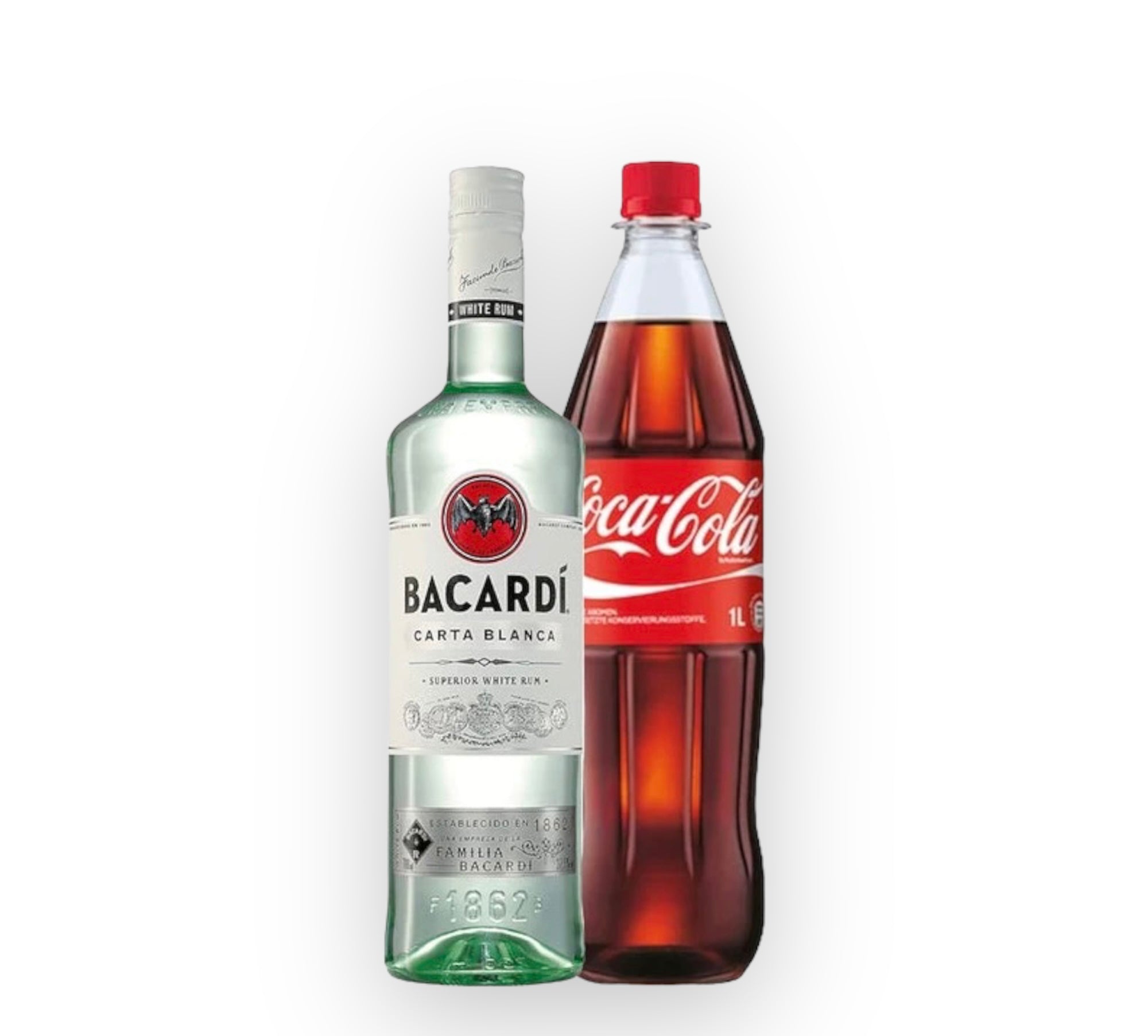 Baccardi 0.7l + Coca Cola 1l