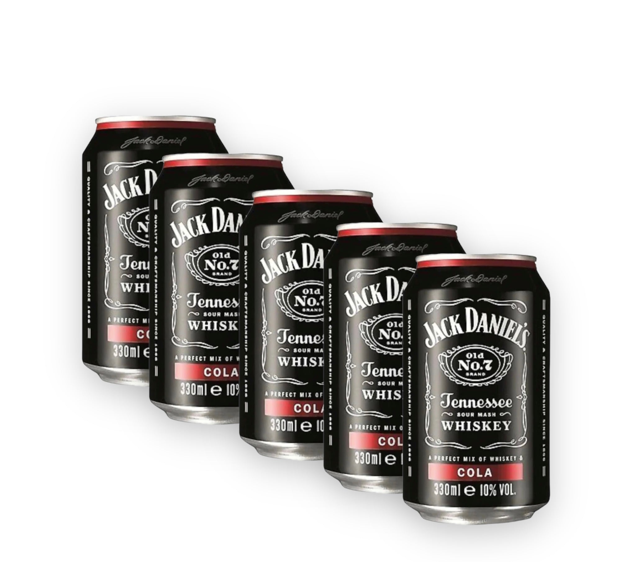 Jack Daniels + Cola 5x 0,33l