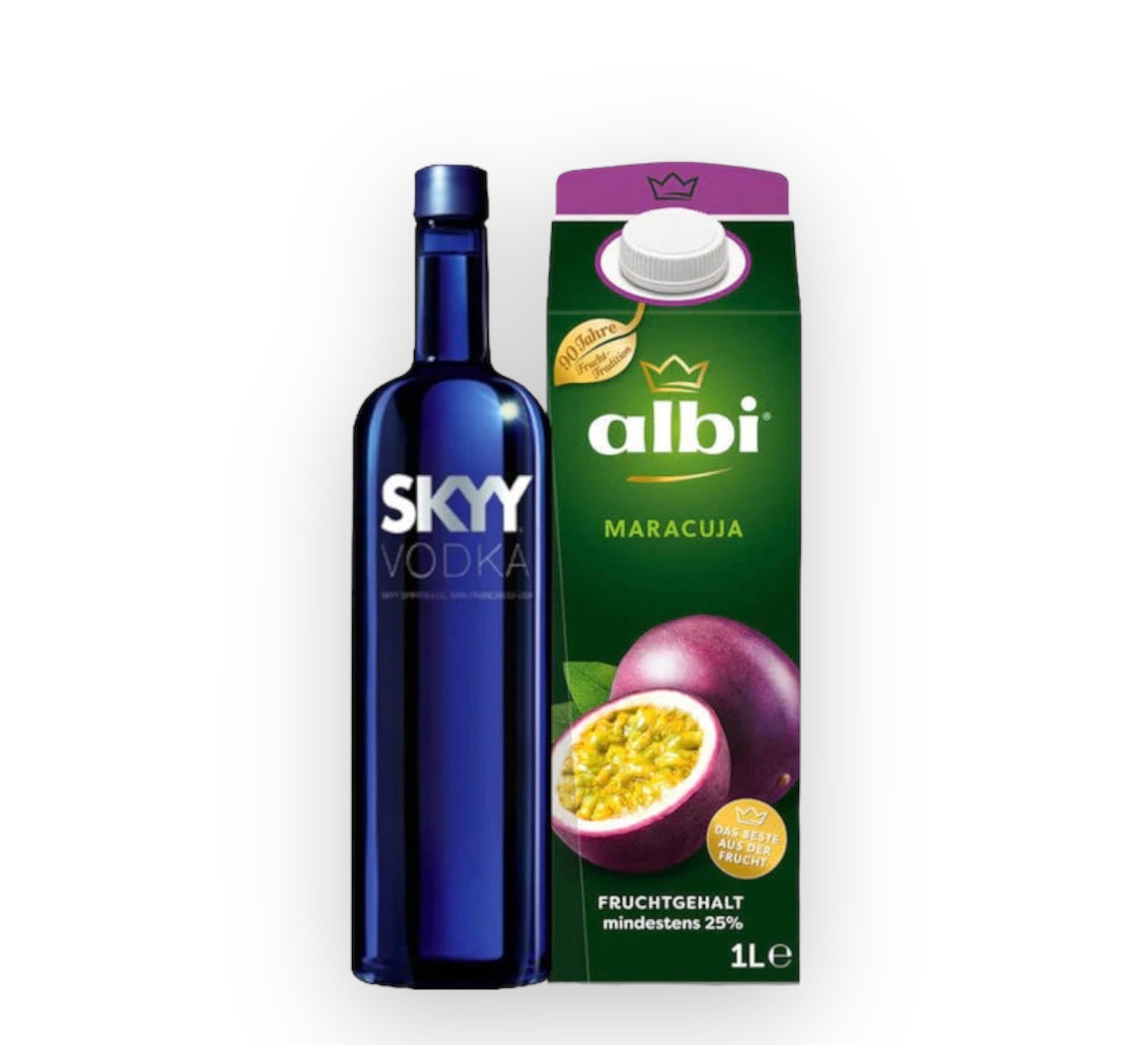 Skyy Vodka 0,7l + Maracuja Saft 1l