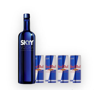 Skyy Vodka 0.7l + 4x Red Bull 0.25l